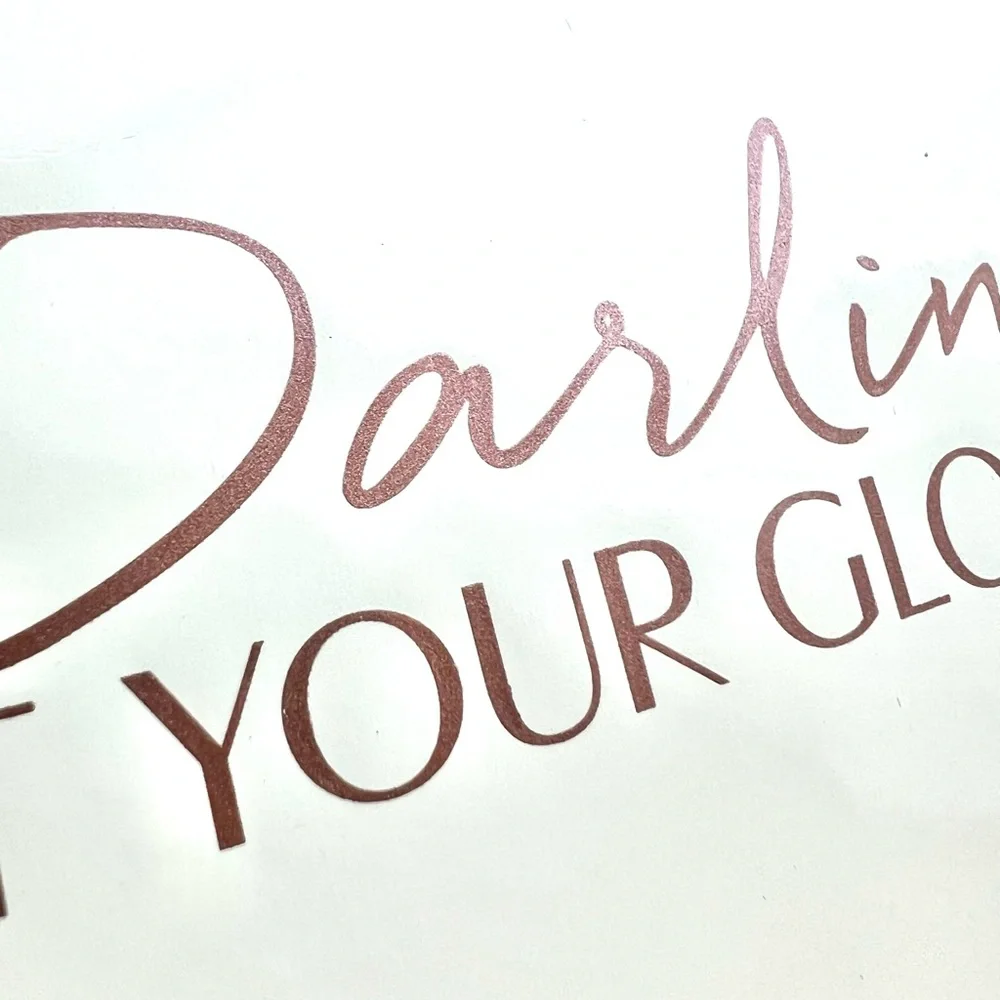 NEW Charlotte Tilbury “Darling, Get Your Glow On!” Cosmetic Bag